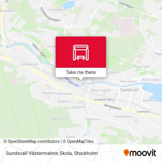 Sundsvall Västermalms Skola map