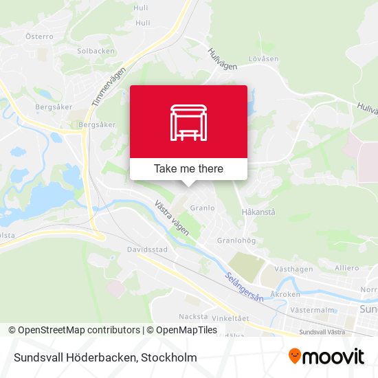 Sundsvall Höderbacken map