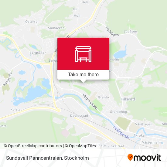 Sundsvall Panncentralen map