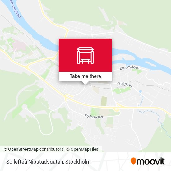 Sollefteå Nipstadsgatan map