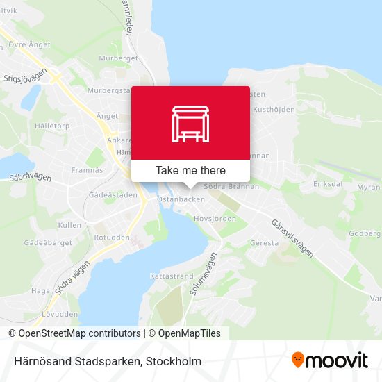 Härnösand Stadsparken map