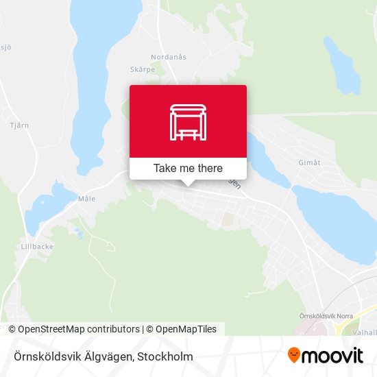 Örnsköldsvik Älgvägen map