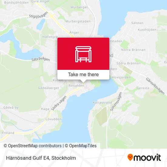 Härnösand Gulf E4 map