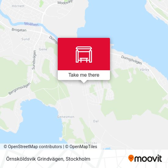 Örnsköldsvik Grindvägen map