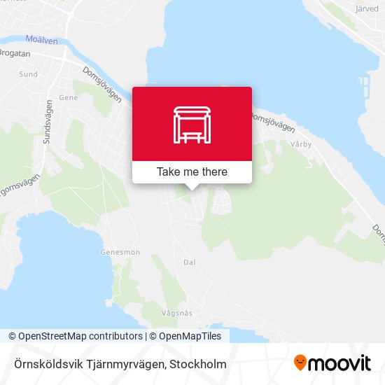 Örnsköldsvik Tjärnmyrvägen map