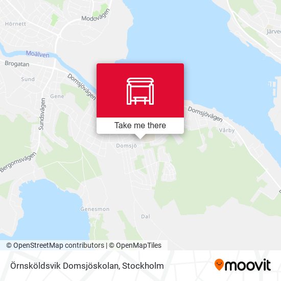 Örnsköldsvik Domsjöskolan map