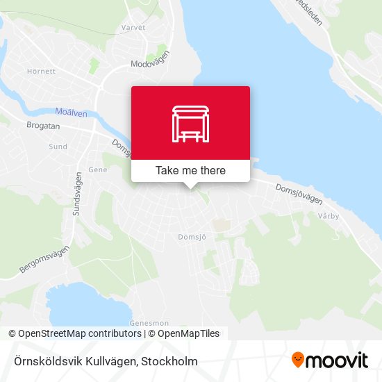 Örnsköldsvik Kullvägen map