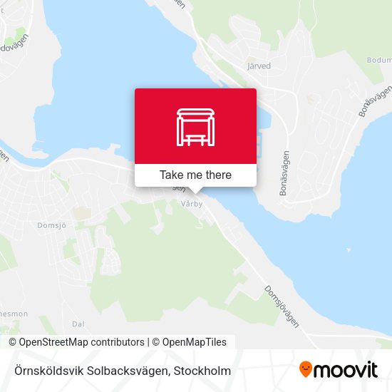 Örnsköldsvik Solbacksvägen map