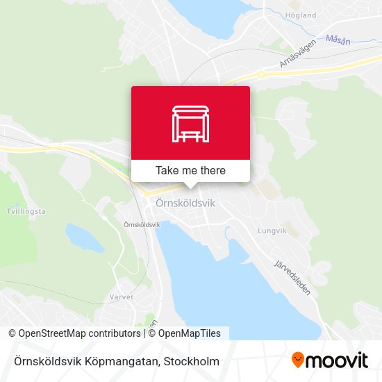 Örnsköldsvik Köpmangatan map