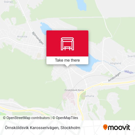 Örnsköldsvik Karosserivägen map