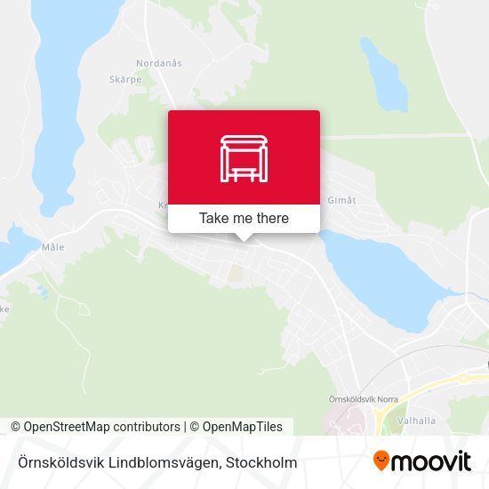 Örnsköldsvik Lindblomsvägen map
