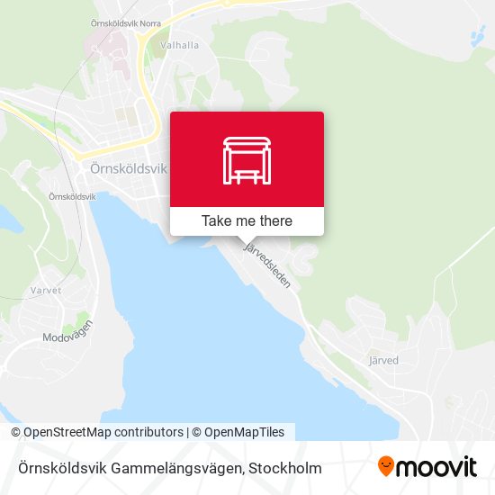 Örnsköldsvik Gammelängsvägen map