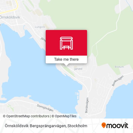 Örnsköldsvik Bergsprängarvägen map