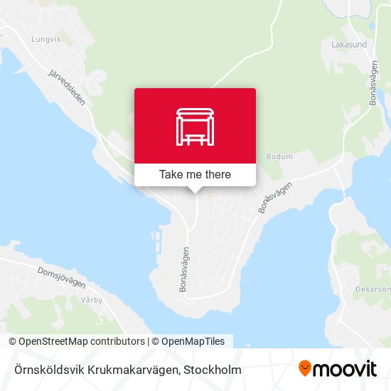 Örnsköldsvik Krukmakarvägen map