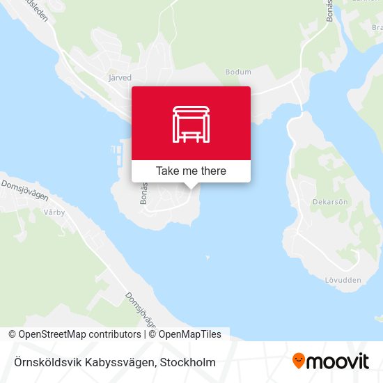 Örnsköldsvik Kabyssvägen map