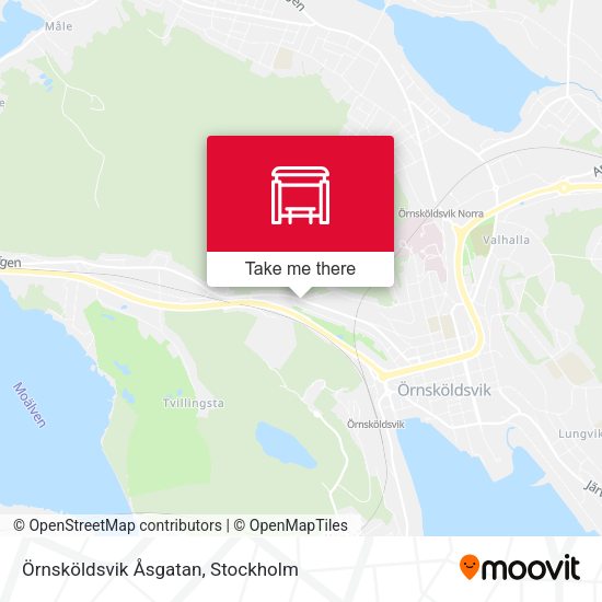 Örnsköldsvik Åsgatan map