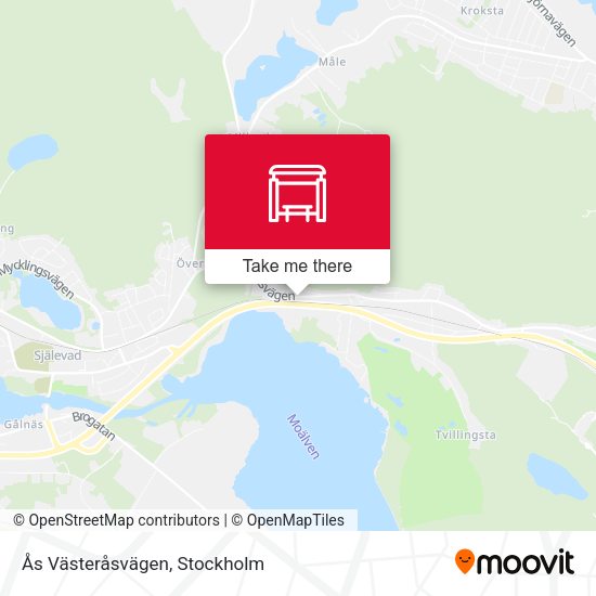 Ås Västeråsvägen map