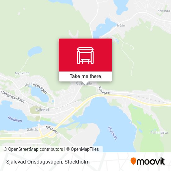 Själevad Onsdagsvägen map