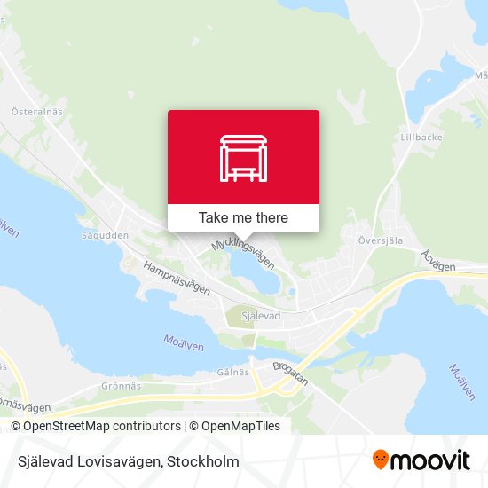 Själevad Lovisavägen map