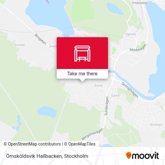 Örnsköldsvik Hallbacken map