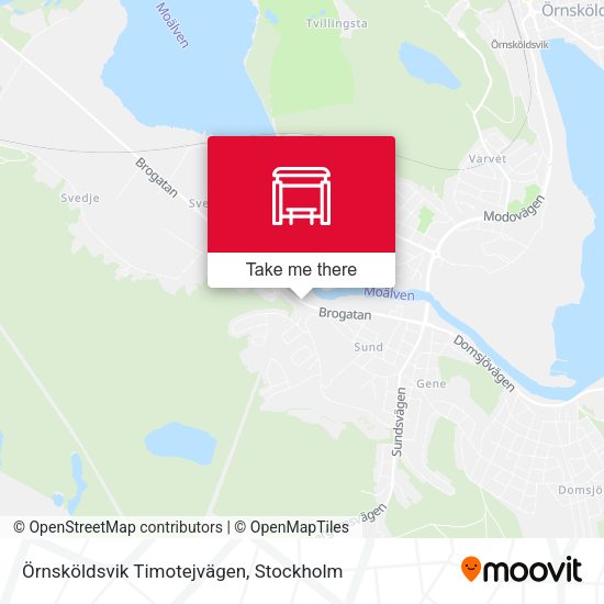 Örnsköldsvik Timotejvägen map