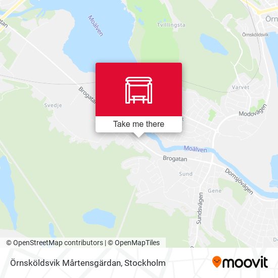 Örnsköldsvik Mårtensgärdan map