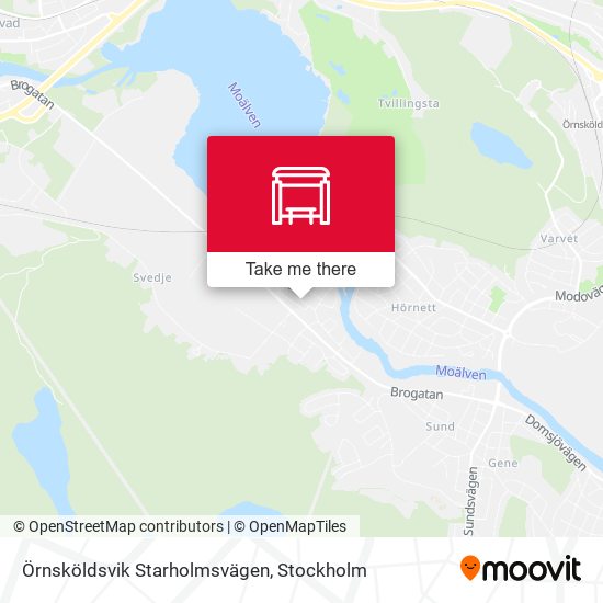 Örnsköldsvik Starholmsvägen map