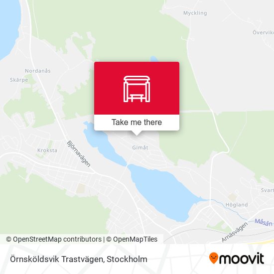 Örnsköldsvik Trastvägen map