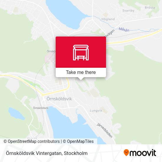 Örnsköldsvik Vintergatan map
