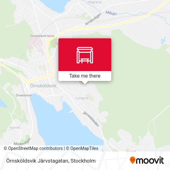 Örnsköldsvik Järvstagatan map