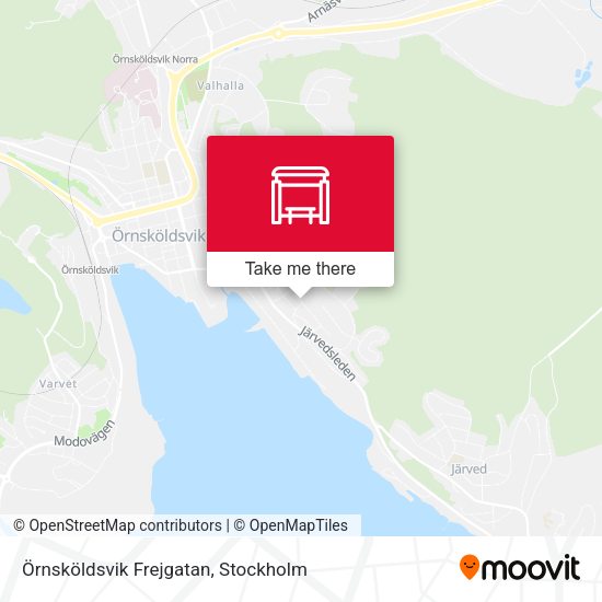 Örnsköldsvik Frejgatan map