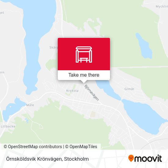 Örnsköldsvik Krönvägen map