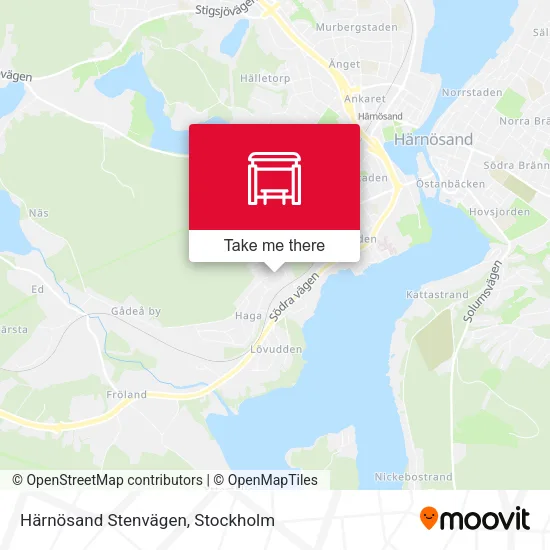 Härnösand Stenvägen map