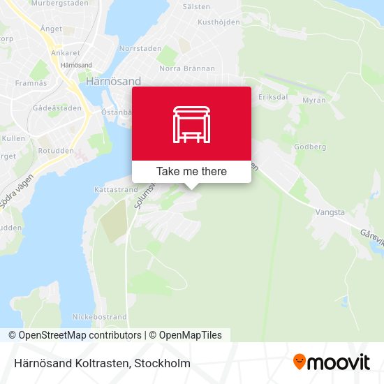 Härnösand Koltrasten map