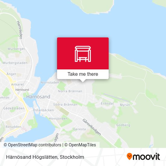 Härnösand Högslätten map