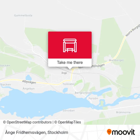 Ånge Fridhemsvägen map