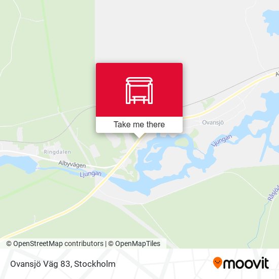 Ovansjö Väg 83 map