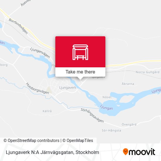 Ljungaverk N:A Järnvägsgatan map
