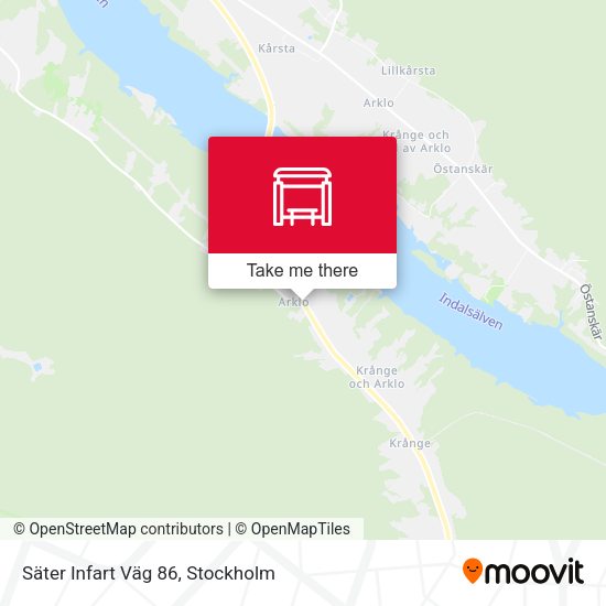 Säter Infart Väg 86 map