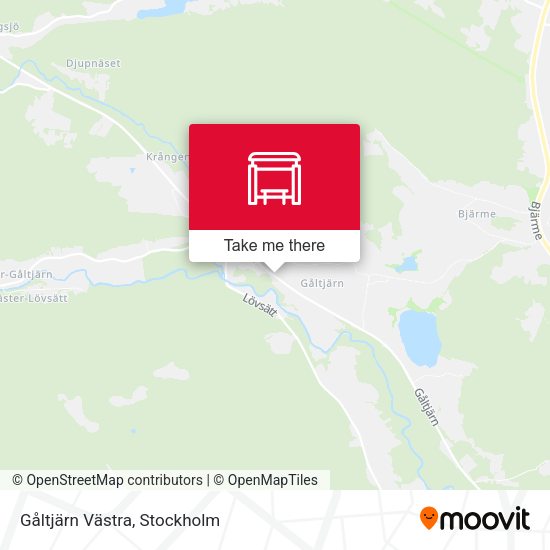 Gåltjärn Västra map