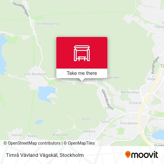 Timrå Vävland Vägskäl map