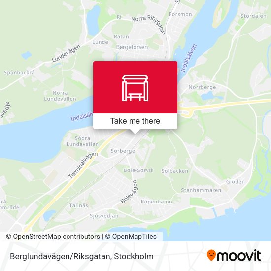 Berglundavägen/Riksgatan map