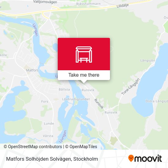 Matfors Solhöjden Solvägen map