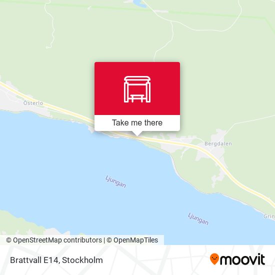 Brattvall E14 map