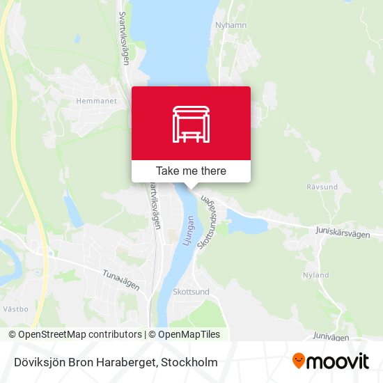 Döviksjön Bron Haraberget map