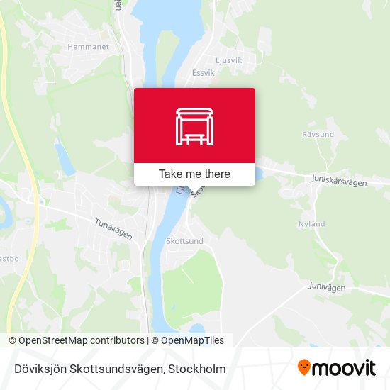 Döviksjön Skottsundsvägen map