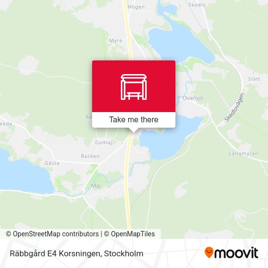 Räbbgård E4 Korsningen map