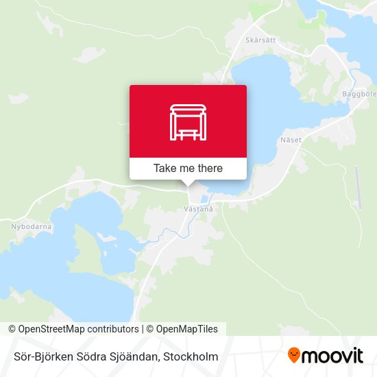 Sör-Björken Södra Sjöändan map