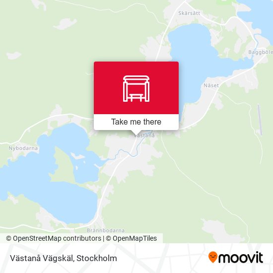 Västanå Vägskäl map