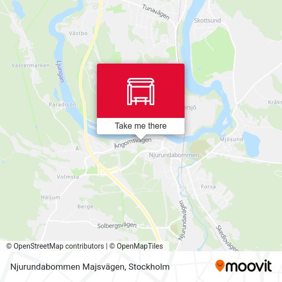 Njurundabommen Majsvägen map